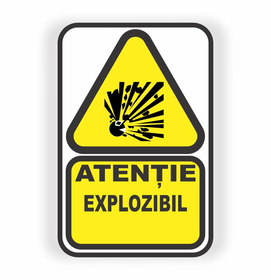 124 124. ATENȚIE EXPLOZIBIL. - imagine 1