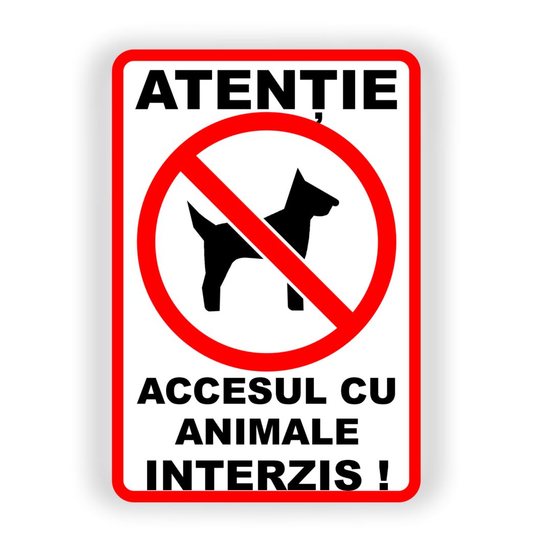 I23 16. ACCESUL CU ANIMALE INTERZIS. - imagine 1