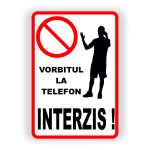 12. VORBITUL LA TELEFON INTERZIS.