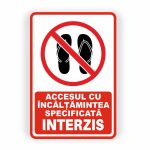 384. PURTAREA ÎNCĂLȚĂMINTEI SPECITICATĂ