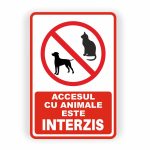 389. ACCESUL CU ANIMALE INTERZIS