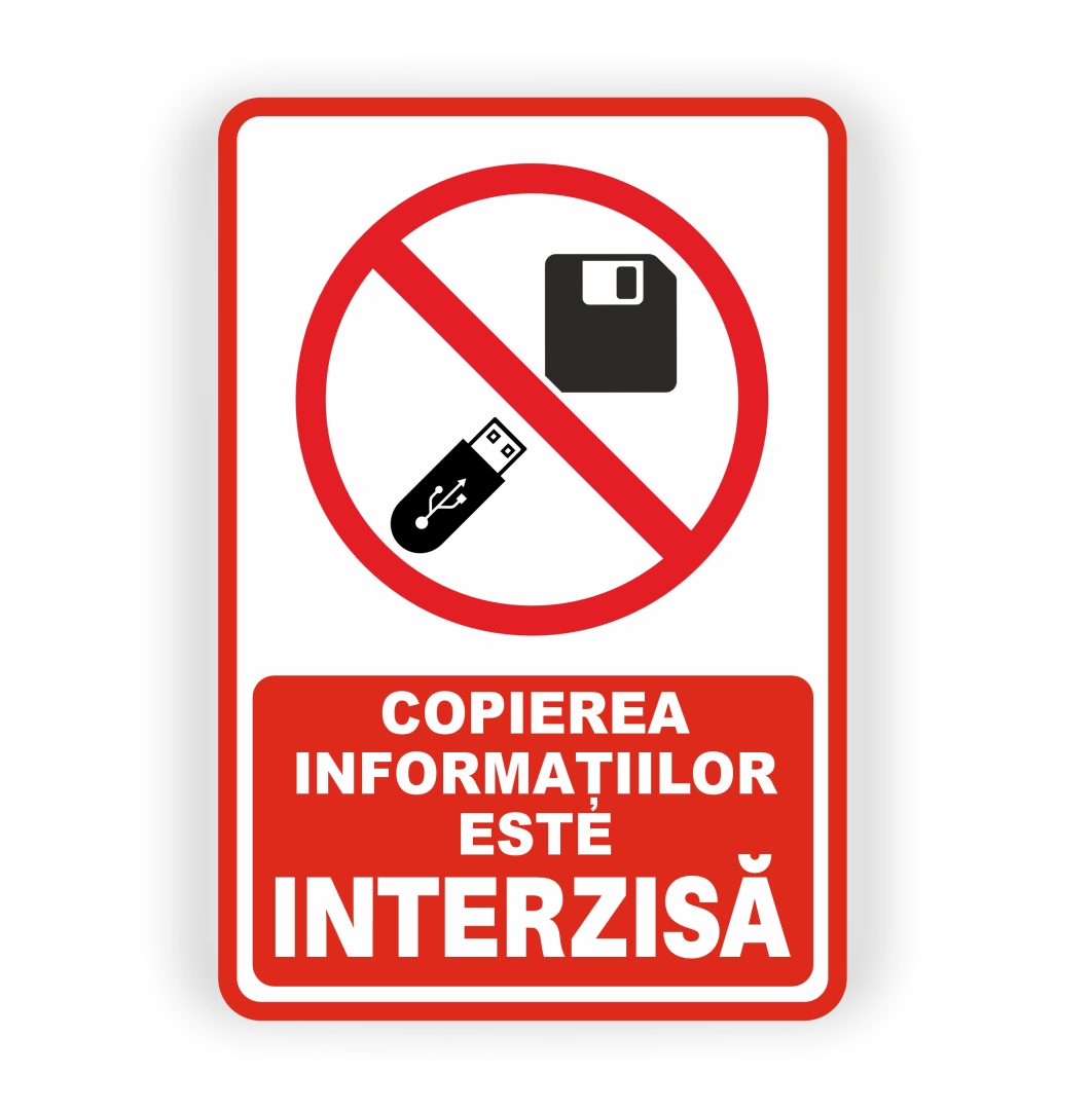392 392. COPIEREA INFORMAȚIILOR INTERZISĂ - imagine 1