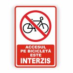 398. ACCESUL PE BICICLETĂ INTERZIS