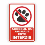 400. ACCESUL CU ANIMALE INTERZIS