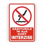 401. SĂRITUL ÎN APĂ INTERZIS