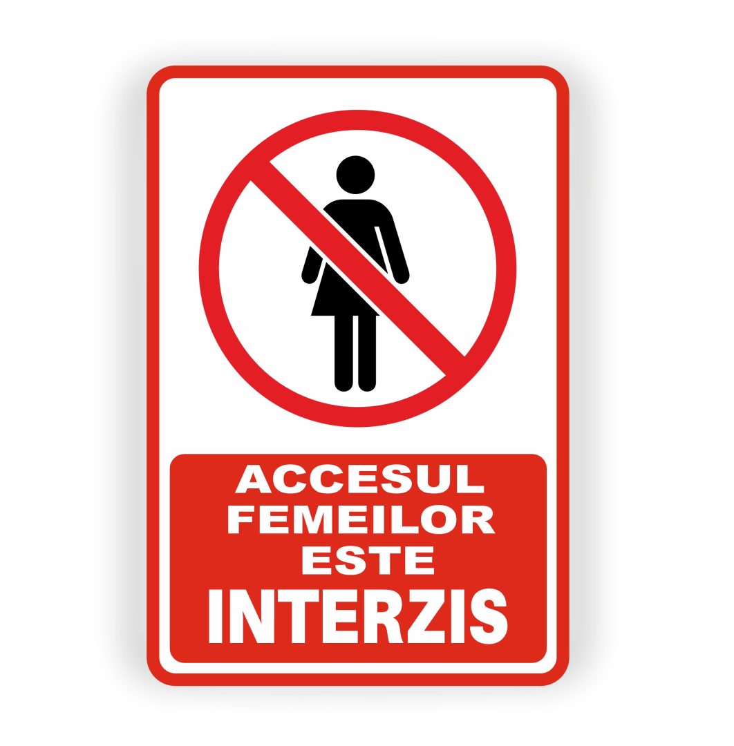 402 402. ACCESUL FEMEILOR INTERZIS - imagine 1