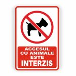 426. ACCESUL CU ANIMALE INTERZIS