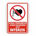 439. ACCESUL PERSOANELOR CU PEACEMAKER INTERZIS