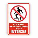 443. ACCESUL PE PLATFORMĂ INTERZIS