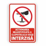 446. ACȚIONAREA CLOPOȚELULUI INTERZISĂ