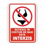 449. ACCESUL ÎN COSTUM DE BAIE INTERZIS