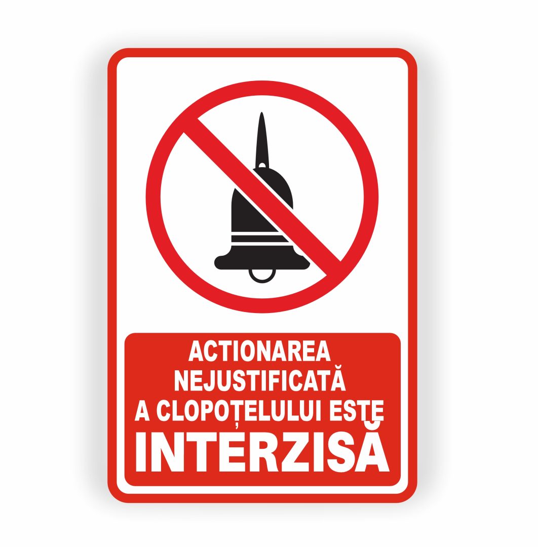 450 450. ACȚIONAREA CLOPOȚELULUI INTERZISĂ - imagine 1