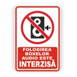 454. FOLOSIREA BOXELOR AUDIO INTERZISĂ