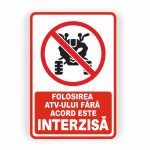 456. FOLOSIREA ATV-ULUI FARĂ ACORD INTERZISĂ