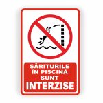461. SARITUL ÎN PISCINĂ INTERZIS