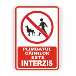 470. PLIMBATUL CĂTEILOR INTERZIS