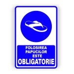 482. FOLOSIREA PAPUCILOR ESTE OBLIGATORIE
