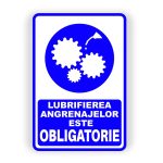 499. LUBRIFIEREA ANGRENAJELOR ESTE OBLIGATORIE