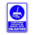 500. CURĂȚAREA LOCULUI DE MUNCĂ ESTE OBLIGATORIE