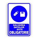 501. SALVAREA DATELOR ESTE OBLIGATORIE