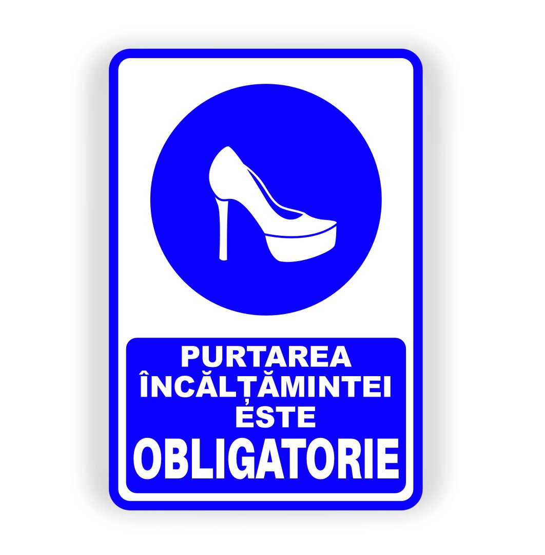 503 503. PURTAREA ÎNCĂLȚĂMINTEI ESTE OBLIGATORIE - imagine 1