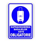 504. SUPRAVEGHEREA BAGAJELOR ESTE OBLIGATORIE