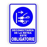529. DECONECTAREA DE LA REȚEA OBLIGATORIE