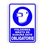 542. FOLOSIREA MĂȘTII DE SUDURA ESTE OBLIGATORIE