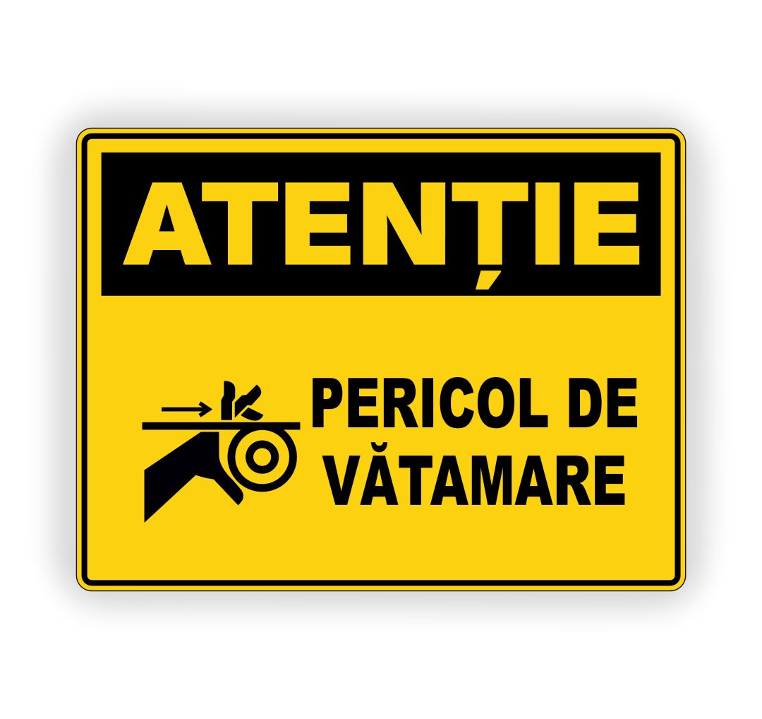 585 585. ATENȚIE PERICOL DE VĂTĂMARE - imagine 1
