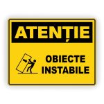 589. ATENȚIE OBIECTE INSTABILE