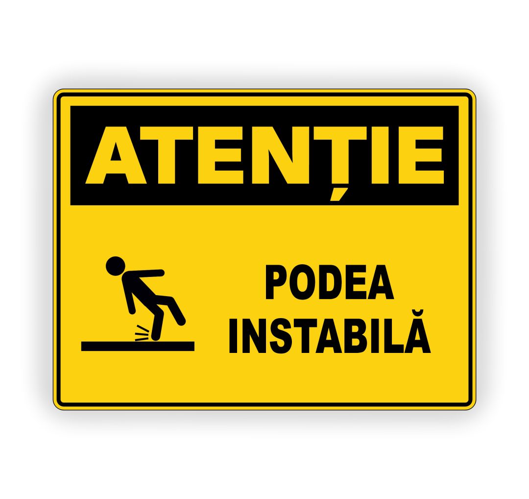 592 592. ATENȚIE PODEA INSTABILĂ - imagine 1
